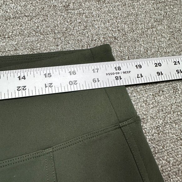 Athleta Delancey Straight Cargo Travel Pant in Olive Green Sz X-Large TALL - Picture 3 of 5